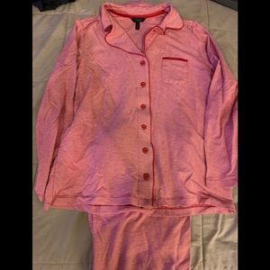 Soma long sleeve button down long pant pajama set